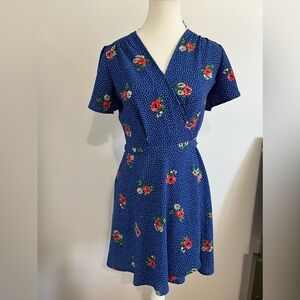 RIPE Floral Blue Dress